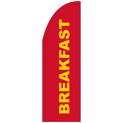 FF-T2-310-REDBREAKFAST Red Breakfast 3' x 10' Half Drop Feather Flag-0