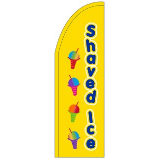 FF-T2-310-SHAVEDICE Shaved Ice 3' x 10' Half Drop Feather Flag-0