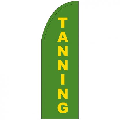 FF-T2-310-TANNING Tanning 3' x 10' Half Drop Feather Flag-0