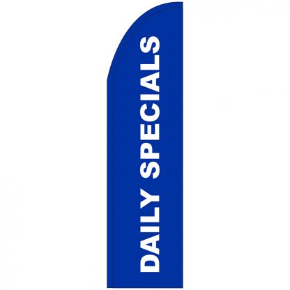 FF-T2-315-DAILYSPECIALS Daily Specials 3' x 15' Half Drop Feather Flag-0