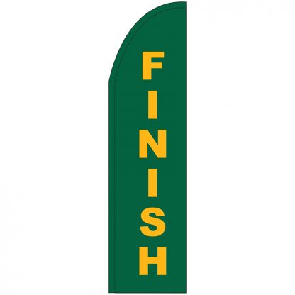 FF-T2-312-FINISH Finish 3' x 12' Half Drop Feather Flag-0