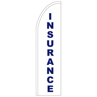 FF-T2-312-INSURANCE Insurance 3' x 12' Half Drop Feather Flag-0