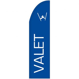 FF-T2-312-VALET Valet 3' x 12' Half Drop Feather Flag-0