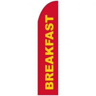 FF-T2-315-REDBREAKFAST Red Breakfast 3' x 15' Half Drop Feather Flag-0