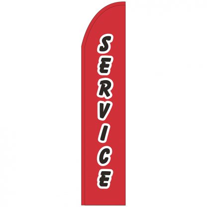 FF-T2-315-SERVICE Service 3' x 15' Half Drop Feather Flag-0