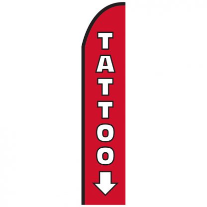 FF-T2-315-TATTOO Tattoo 3' x 15' Half Drop Feather Flag-0
