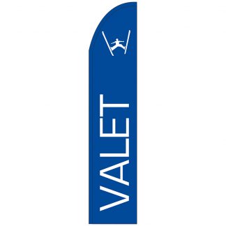 FF-T2-315-VALET Valet 3' x 15' Half Drop Feather Flag-0