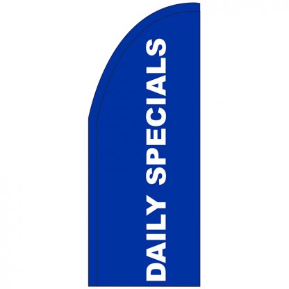 FF-T2-38-DAILYSPECIALS Daily Specials 3' x 8' Half Drop Feather Flag-0