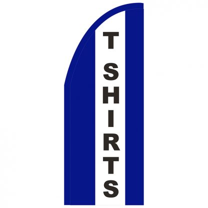FF-T2-38-TSHIRTS T-Shirts 3' x 8' Half Drop Feather Flag-0