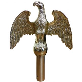 GBO-145 6 1/2" Eagle Metal Flagpole Ornament-0