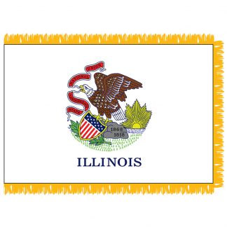 SFI-204-ILLINOIS Illinois 4' x 6' Indoor Flag-0