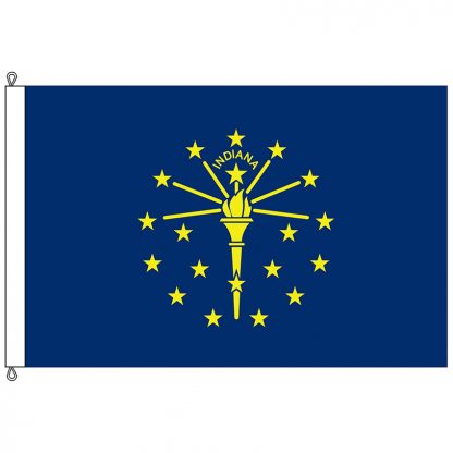 SF-1015-INDIANA Indiana 10' x 15' Nylon Flag with Rope and Thimble-0