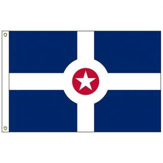 CF-6X10-INDIANAP Indianapolis 6' x 10' Nylon Flag with Heading and Grommets-0