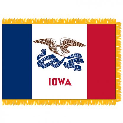 SFI-204-IOWA Iowa 4' x 6' Indoor Flag-0