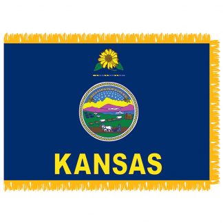 SFI-203-KANSAS Kansas 3' x 5' Indoor Flag-0