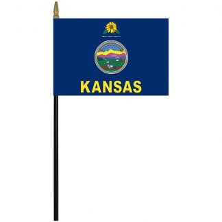 MRF-46-KANSAS Kansas 4" x 6” Staff Mounted Rayon-0