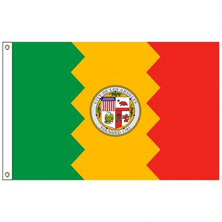 CF-6X10-LOSANG Los Angeles 6' x 10' Nylon Flag with Heading and Grommets-0