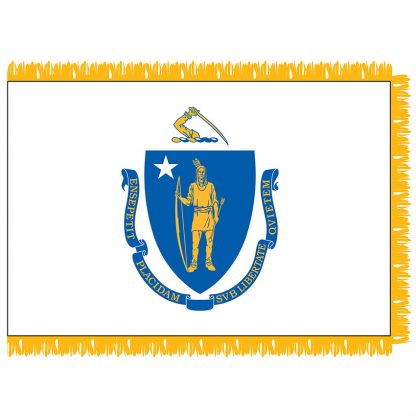 SFI-204-MASSACHUSETT Massachusetts 4' x 6' Indoor Flag-0