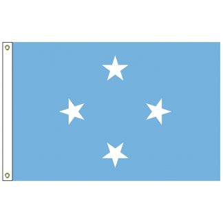 SF-102-MICRONESIA Micronesia 2' x 3' Nylon Flag with Heading and Grommets-0