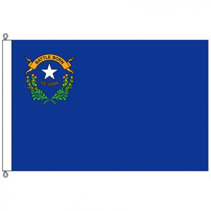 SF-1218-NEVADA Nevada 12' x 18' Nylon Flag with Rope and Thimble-0