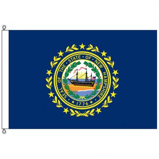 SF-1015-NEWHAMPSHIRE New Hampshire 10' x 15' Nylon Flag with Rope and Thimble-0