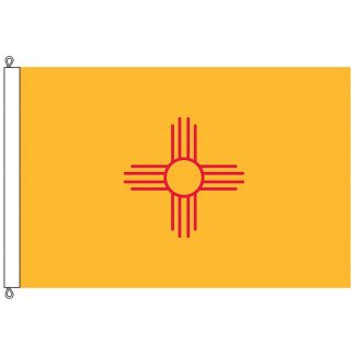 SF-1218-NEWMEXICO New Mexico 12' x 18' Nylon Flag with Rope and Thimble-0