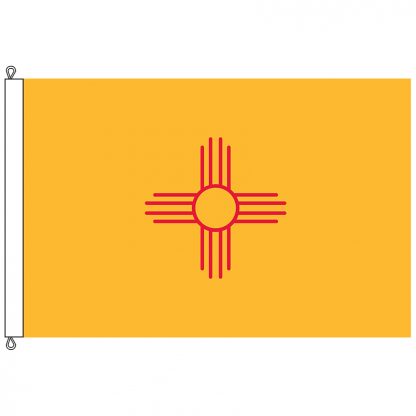 SF-812-NEWMEXICO New Mexico 8' x 12' Nylon Flag with Rope and Thimble-0
