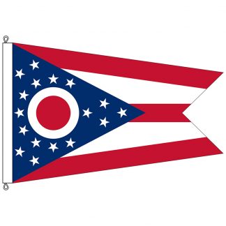 SF-1015-OHIO Ohio 10' x 15' Nylon Flag with Rope and Thimble-0
