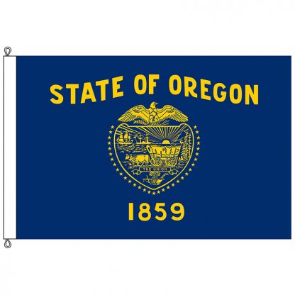 SF-1015-OREGON Oregon 10' x 15' Nylon Flag with Rope and Thimble-0