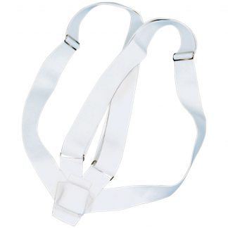 PCB-150 Double Harness Carrying Belts, White Webbing-0
