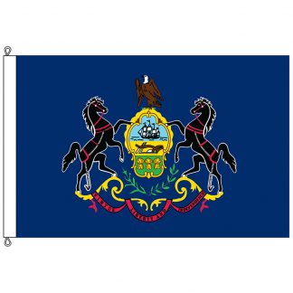 SF-1218-PENNSYLVANIA Pennsylvania 12' x 18' Nylon Flag with Rope and Thimble-0