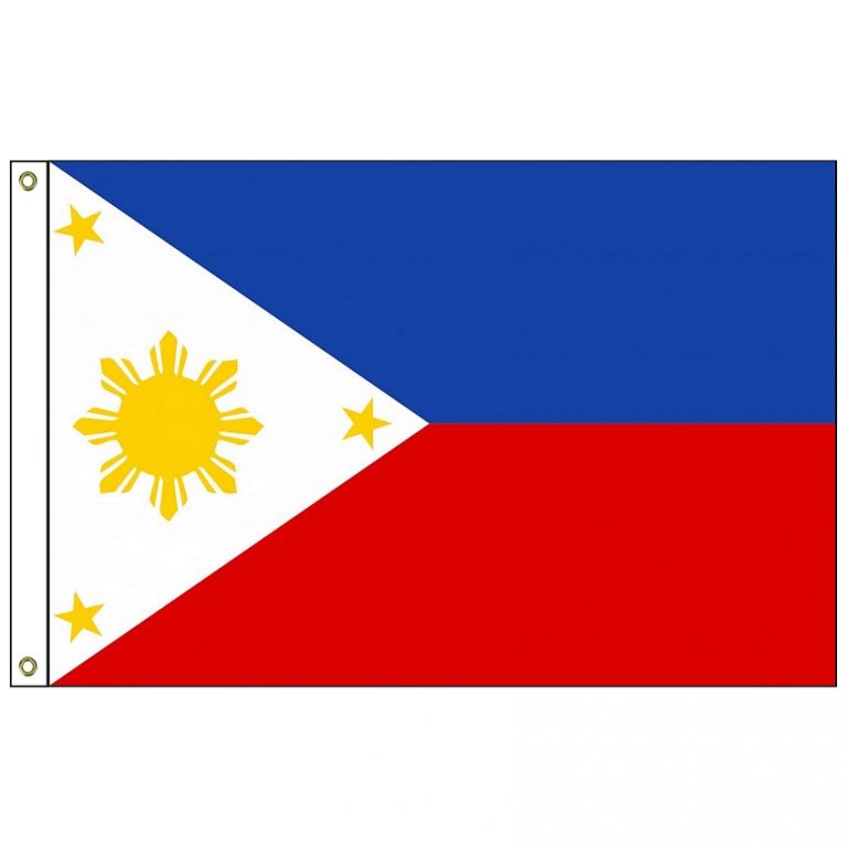 FWI-225-4X6PHILIPPIN Philippines 4′ x 6′ Indoor Flag with Pole Sleeve ...