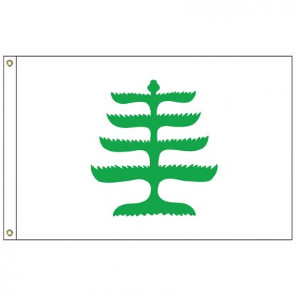 HF-426 Pine Tree 3' x 5' Outdoor Nylon Flag with Heading and Grommets-0