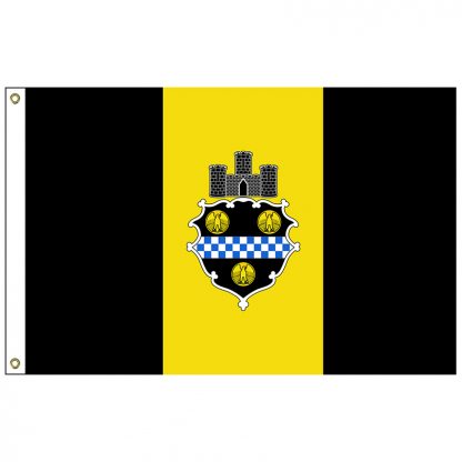 CF-2X3-PITTSBURGH Pittsburgh 2' x 3' Nylon Flag with Heading and Grommets-0