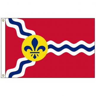 CF-4X6-STLOUIS St. Louis 4' x 6' Nylon Flag with Heading and Grommets-0