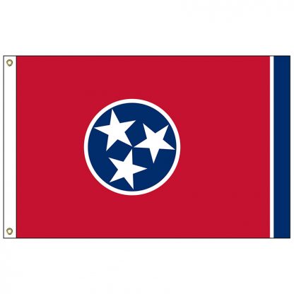 SF-103-TENNESSEE Tennessee 3' x 5' Nylon Flag with Heading and Grommets-0
