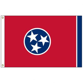 SF-105-TENNESSEE Tennessee 5' x 8' Nylon Flag with Heading and Grommets-0