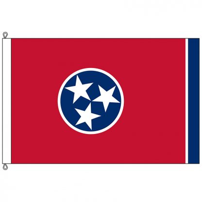 SF-1218-TENNESSEE Tennessee 12' x 18' Nylon Flag with Rope and Thimble-0