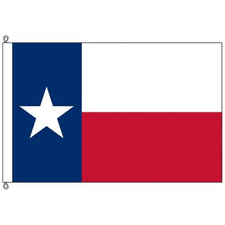 SF-1015P-TEXAS Texas 10' x 15' 2-ply Polyester Flag with Rope and Thimble-0