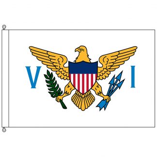 SF-812-USVIRGINISLAN U.S. Virgin Island 8x12' Nylon Flag with Rope and Thimble-0