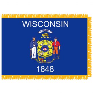 SFI-204-WISCONSIN Wisconsin 4' x 6' Indoor Flag-0