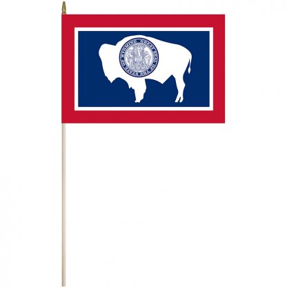 EPC-1218-WYOMING Wyoming 12" x 18" Stick Flag-0