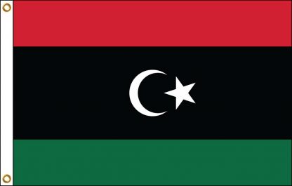 FW-110-NEWLIBYA Libya (2011-Present) 2' x 3' Outdoor Nylon Flag with Heading and Grommets-0