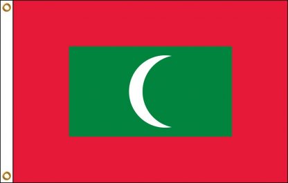 FW-130-3X5MALDIVES Maldives 3' x 5' Outdoor Nylon Flag with Heading and Grommets-0