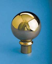 GBO-165 Gold Ball Metal Flagpole Ornament-0