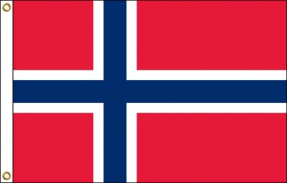 035166 Norway 6' x 10' Outdoor Nylon Flag with Heading and Grommets-0