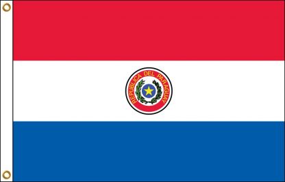 FW-140-4X6PARAGUAY Paraguay 4' x 6' Outdoor Nylon Flag with Heading and Grommets-0