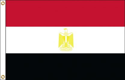 FW-125-EGYPT Egypt 2' x 3' Outdoor Nylon Flag with Heading and Grommets-0