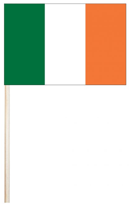 ECM-46-IRELAND Ireland 4" x 6" Mtd Cotton Stick Flag-0