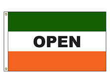 Open - Green and Orange